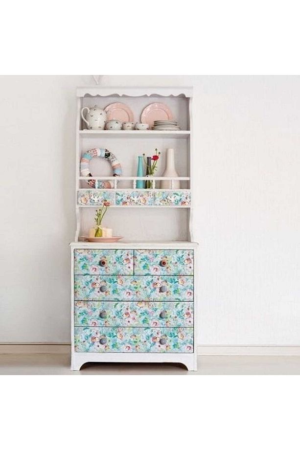 143-1014 Çiçek Desenli Kendinden Yapışkanlı Folyo ( 45 cm x 1,5 mt ) - 2