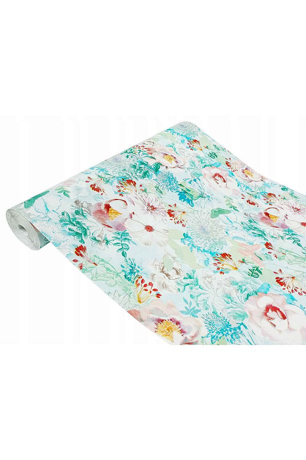 143-1014 Çiçek Desenli Kendinden Yapışkanlı Folyo ( 45 cm x 1,5 mt ) - 1