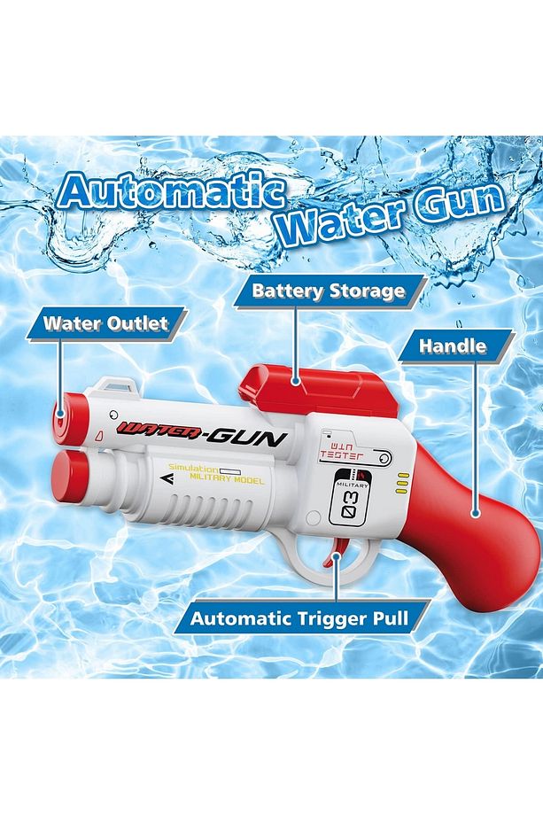 550ml Su Kapasiteli 10 metre Menzilli Şarjlı Su Tabancası 26 cm - 3