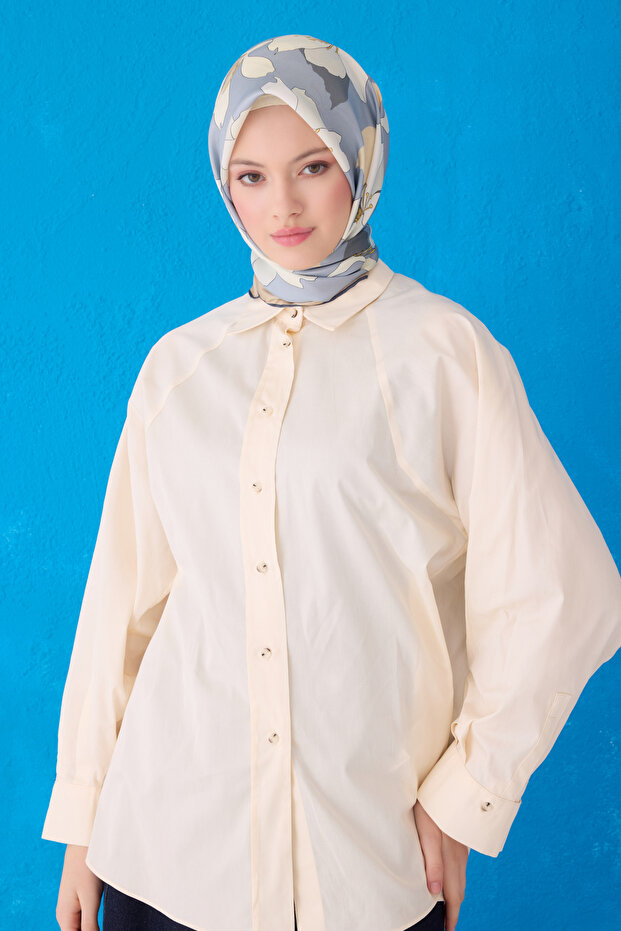 BELLİ SAF İPEK EŞARP 4100D (TWİLL)-55 - 3