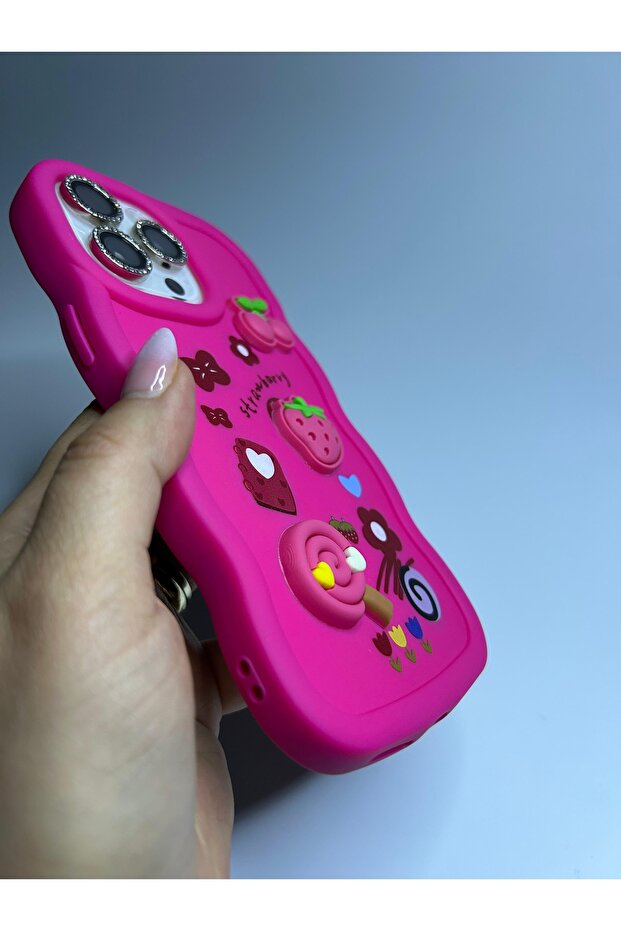 حافظة سيليكون كاندي متوافقة مع هاتف ابل ايفون 16 برو ماكس - 6