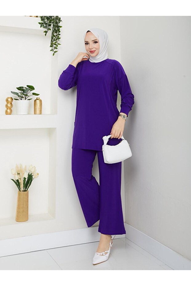 En Güzel Renkleriyle Tunik Çift Cep Detaylı Erva Pantolonlu Takımımız ✨✨ - 2