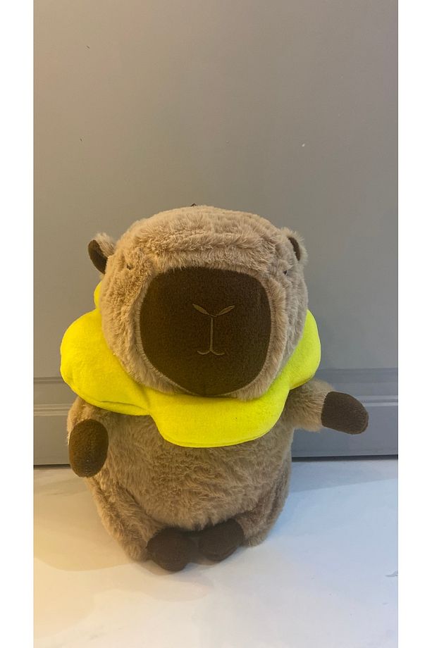 Kapibara Peluş Oyuncak Figür Yüksek Kalite Capybara Sevimli Kapibara Yumuşak Yastık Uyku Arkadaşı - 3