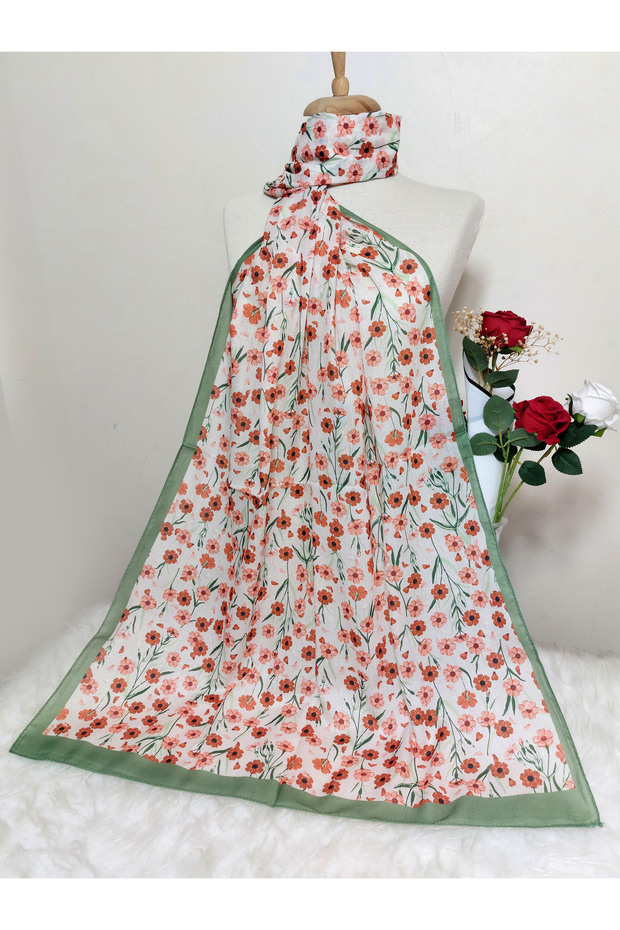 Patterned Soft Cotton Shawl - 2