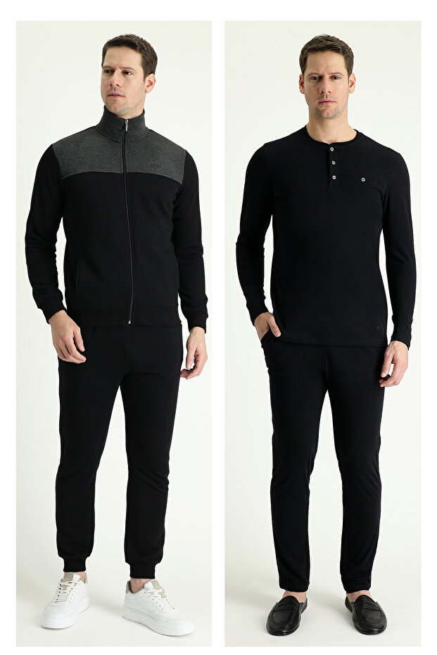 4'lü Pijama & Eşofman Takım Seti - 1