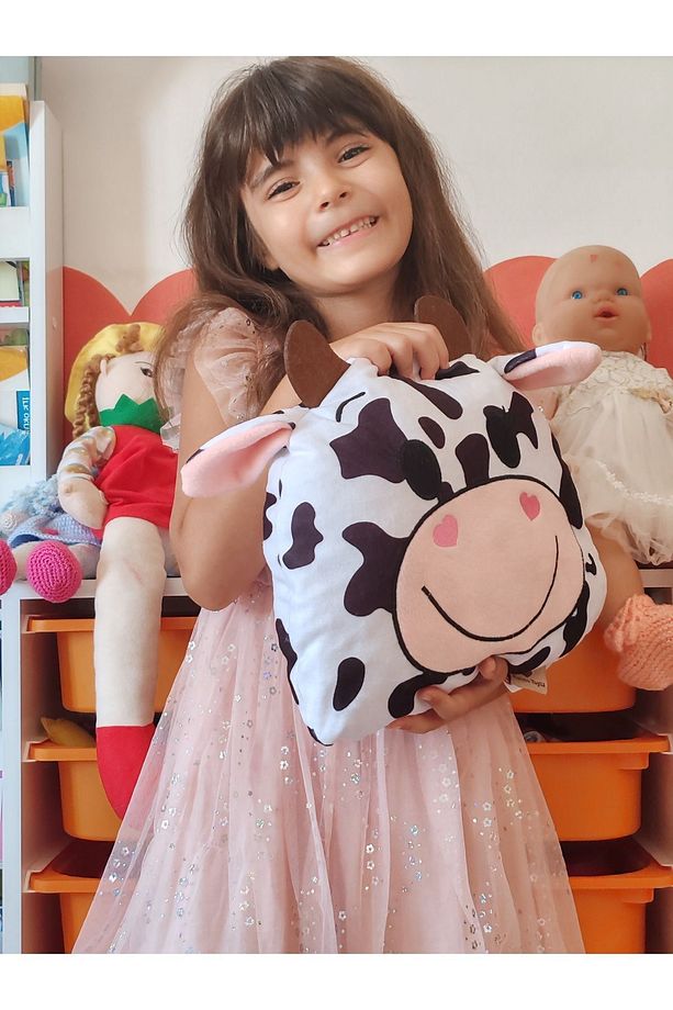 Peluş Yumuşak Oyuncak Ve Yastık - Sevimli Dostum Ve Uyku Arkadaşı Yıkanabilir - 6