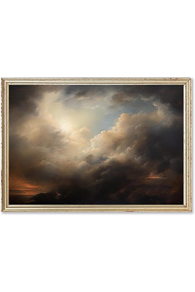 لوحة فنية جدارية من تصميم Today Idea - Moody Cloud Design