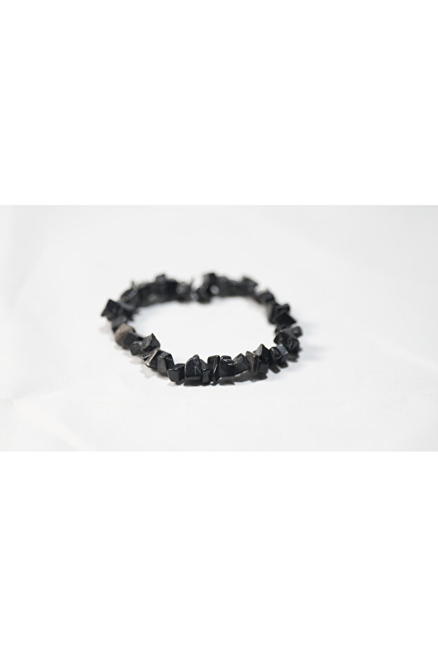 Zodiac Bracelet - Scorpio - Obsidian Natural Stone - (Sent with a Cloth Bag)
