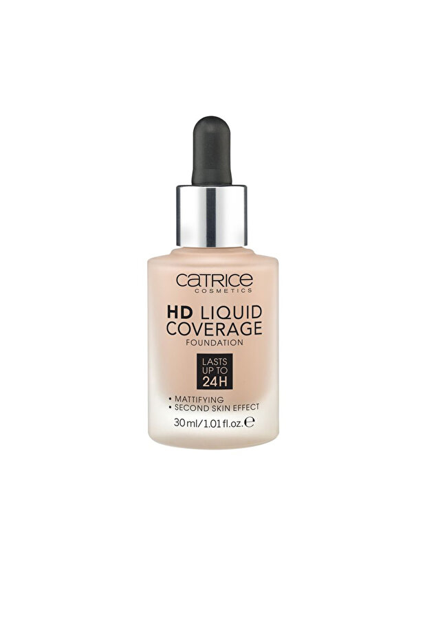 Hd Liquid Coverage Foundation Hält Bis Zu 24h #040-warmes Beige 30 ml - 1