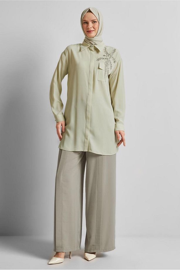 GENİŞ PAÇA PANTOLON 70566 - 4