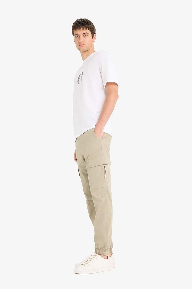 %100 Pamuk Regular Kargo Cepli Yazlık Jogger Paraşüt Pantolon E2181AX25SM - 5