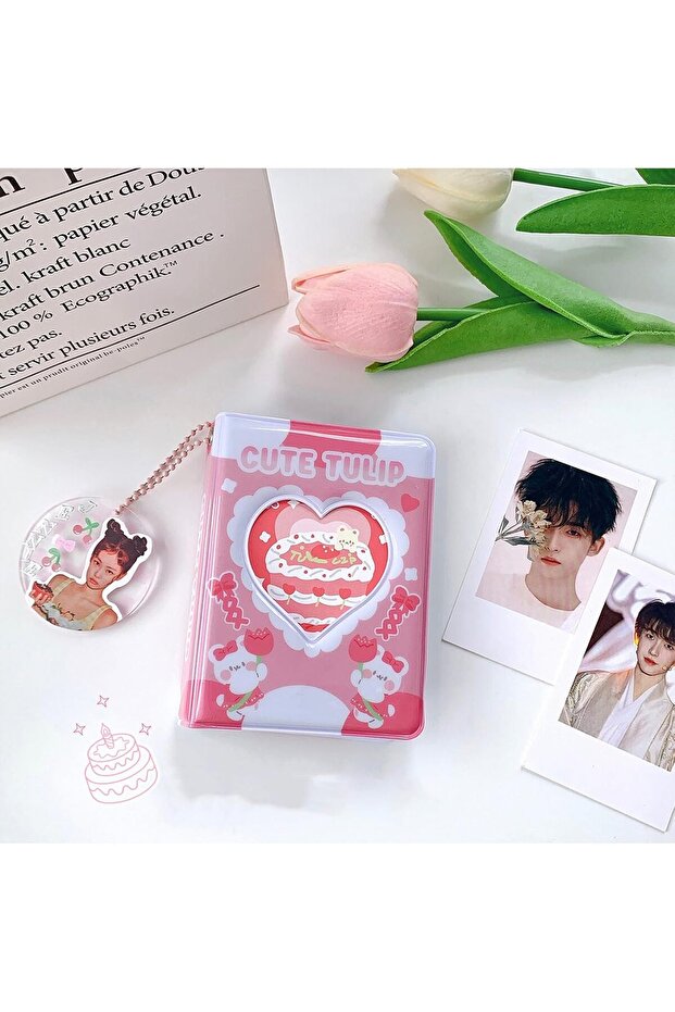 2 Pcs 3 Inch Mini Photo Album Set, 40 Pockets Kpop Photocard Binder