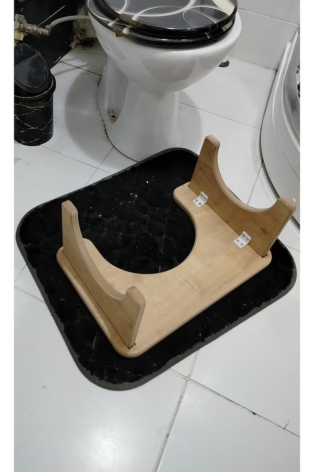 Wc Çömelme Ayak Taburesi,(40X30CM)YÜKSEKLİK21 CMBasamak Taburesi, Tuvalet Taburesi, Klozet Ayaklığı - 3