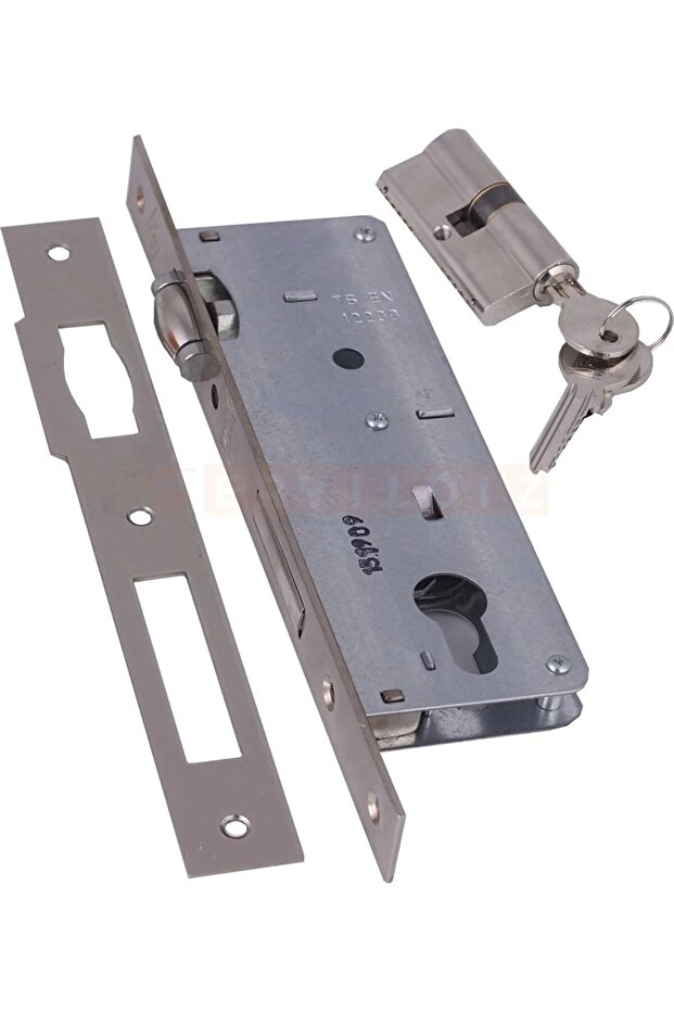 Kale 154 35 mm Wide Roller Cylinder Lock with Nickel Barel and 3 Keys