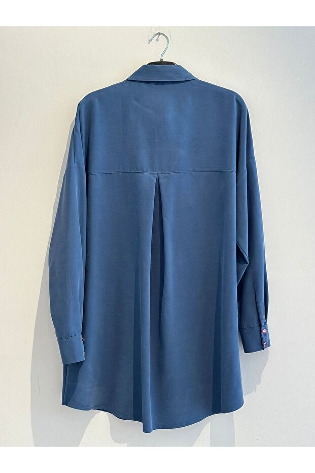 İşlemeli Lyocell Tunik - 3