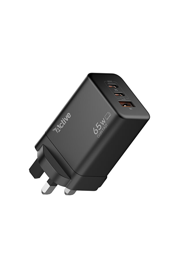 شاحن جداري من اكتيف AW-65 بقوة 65 واط - 1