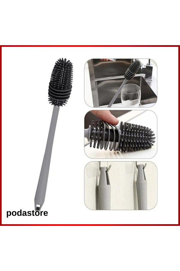 Derin Temizlik İçin Çok Amaçlı Fırça – Kavanoz, Biberon ve Daha Fazlası İçin - 4