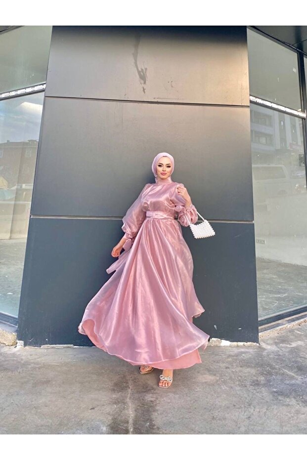 Tesettür Abiye Elbise - 4