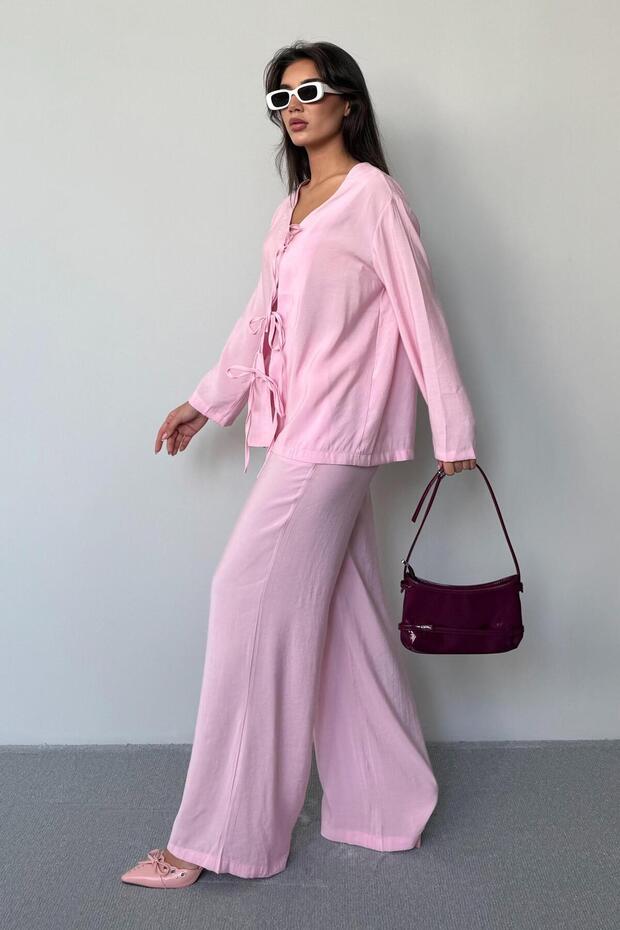 Pembe Önü Bağlamalı Alt Üst Takım Sh240 - 3