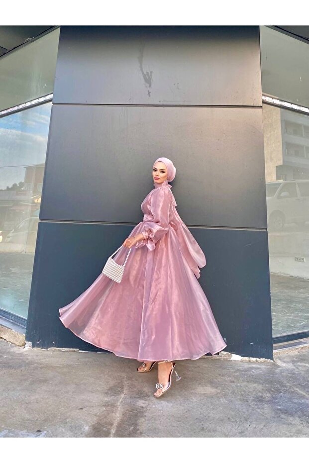 Tesettür Abiye Elbise - 3