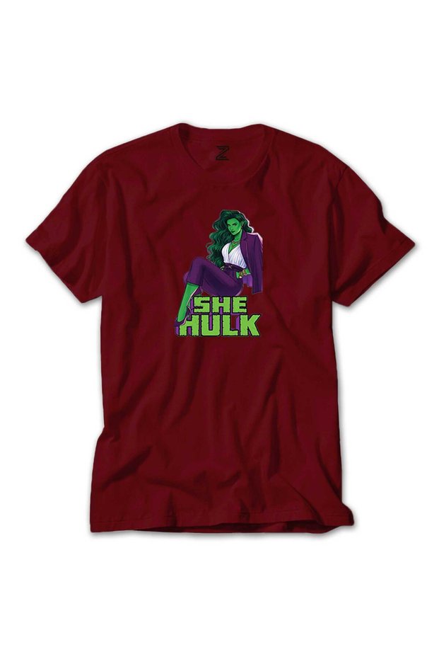 She Hulk Digital Red T-Shirt