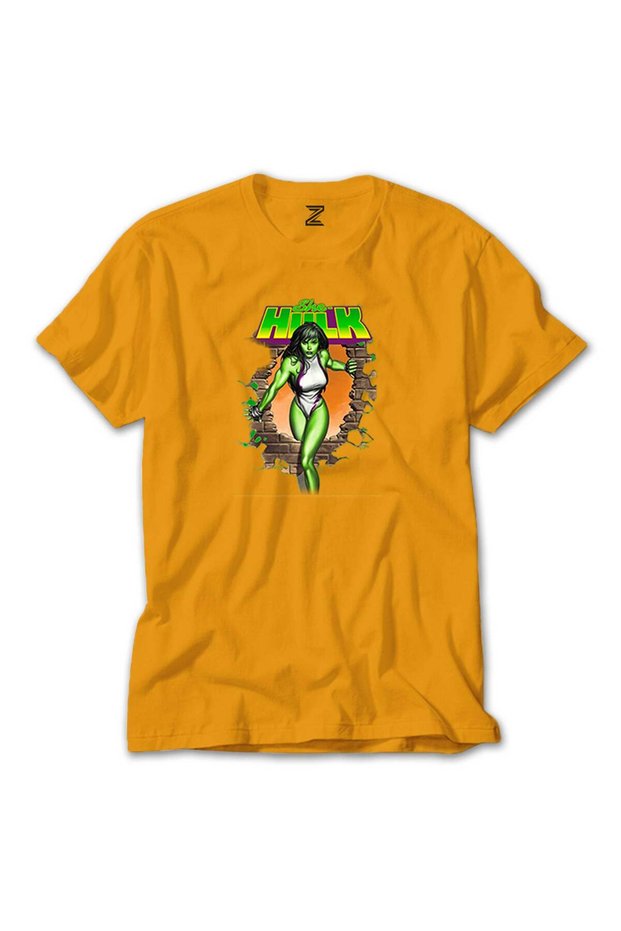 تي شيرت She Hulk Wall باللون الأصفر