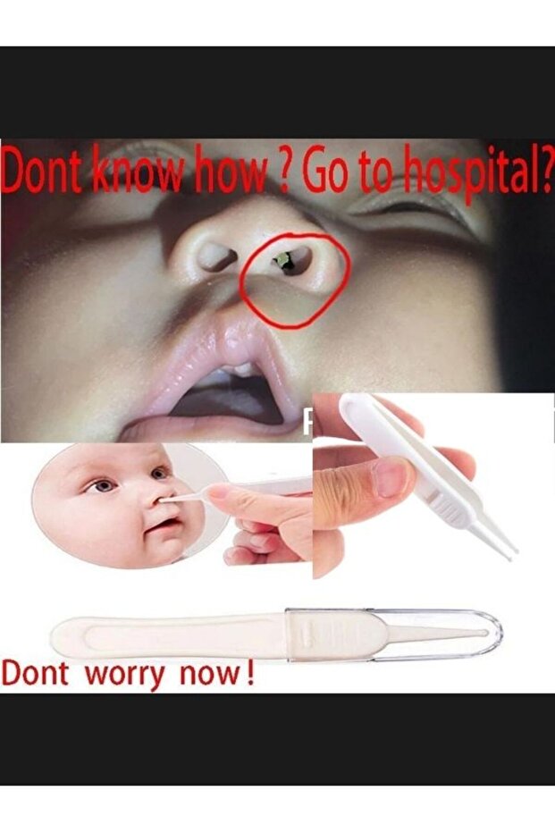 Bebek Burun Aspiratörü ve Bebek Burun Temizleme Cımbızı Seti İkisi Bir arada - 5