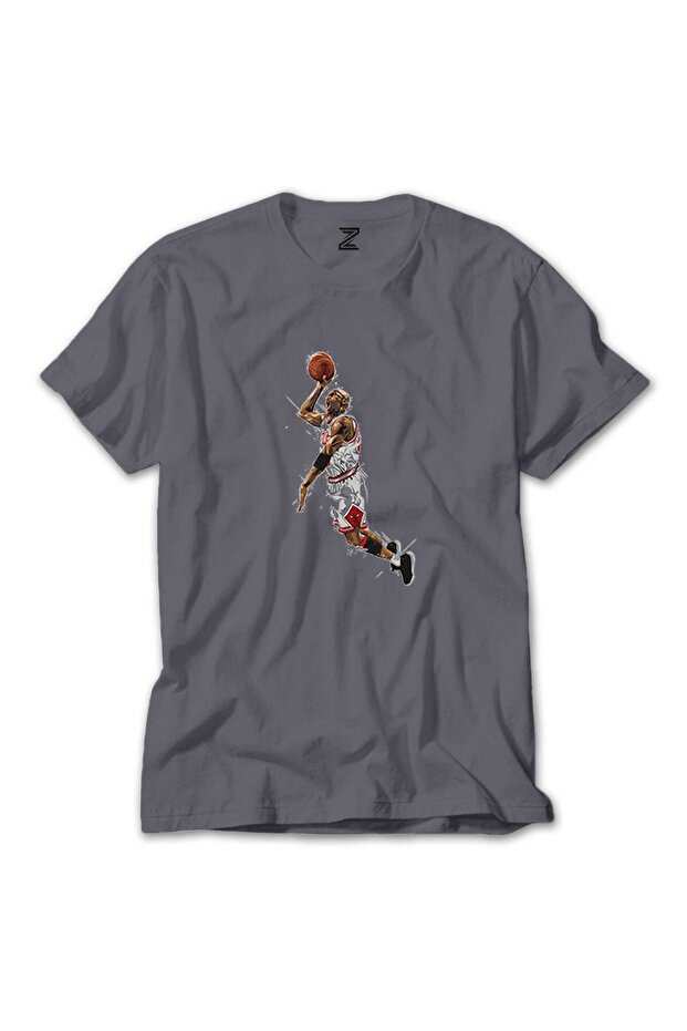 Micheal Jrdn Attempt Gray T-Shirt