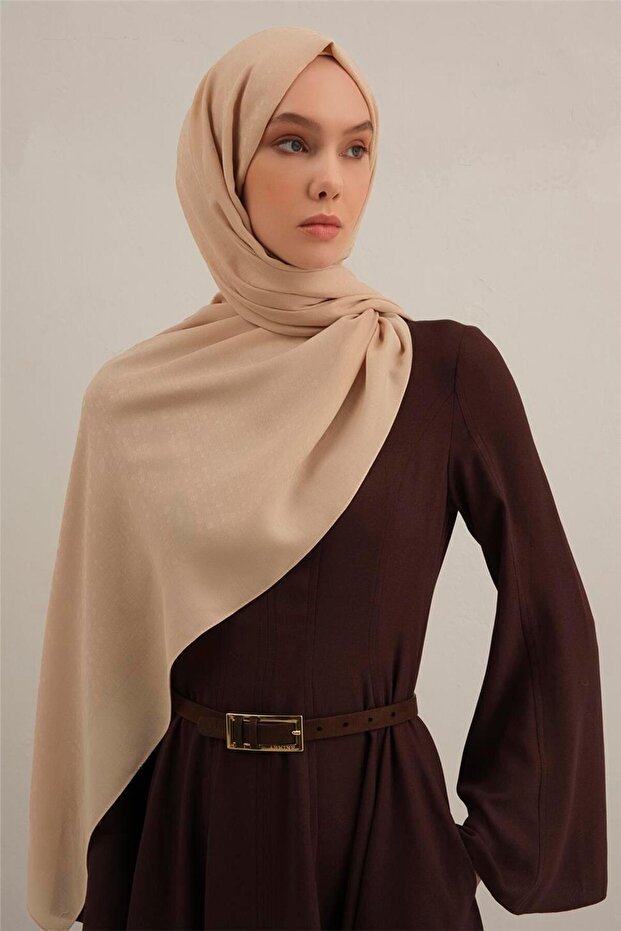 Damla Pattern Cotton Shawl 04