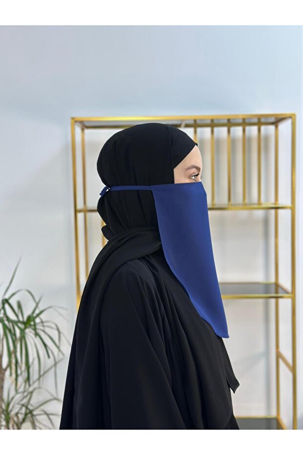 Inner Veil with Binding, Hijab, Nikap Indigo Blue - 2