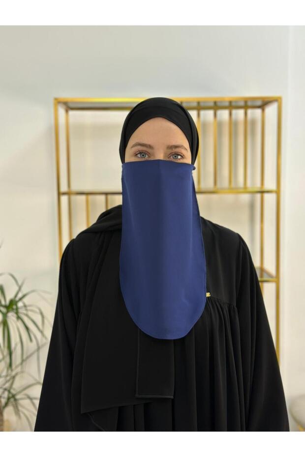 Inner Veil with Binding, Hijab, Nikap Indigo Blue - 3