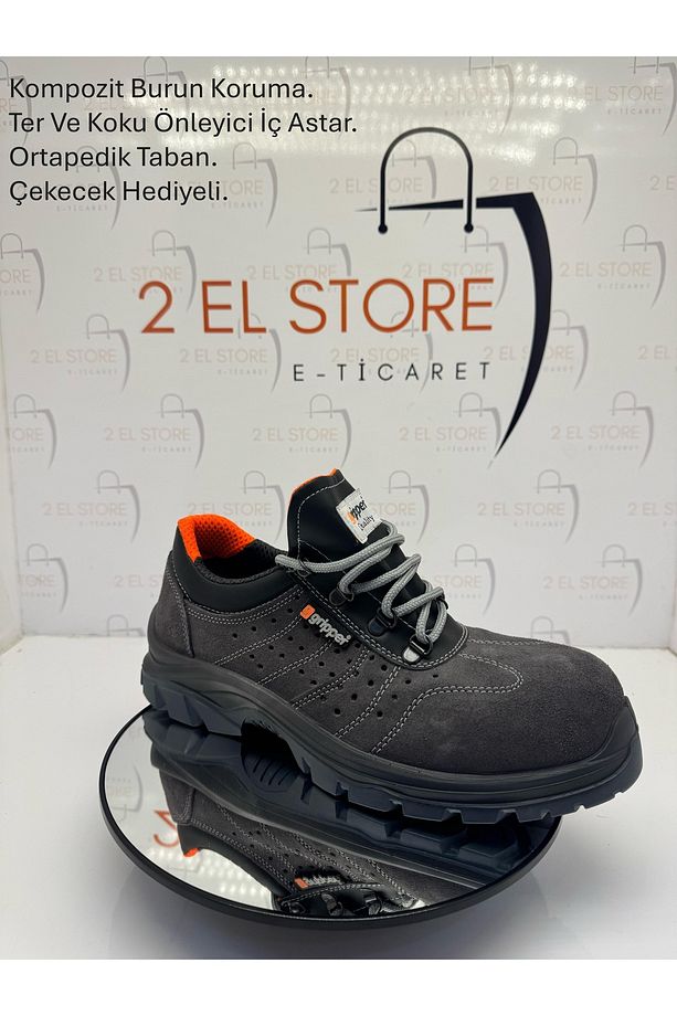 Gripper Gpr 81  Yazlık Ortapedik Spor İş Ayakkabısı Kompozit Burun (S1) Hafif Sağlam Şık - 3