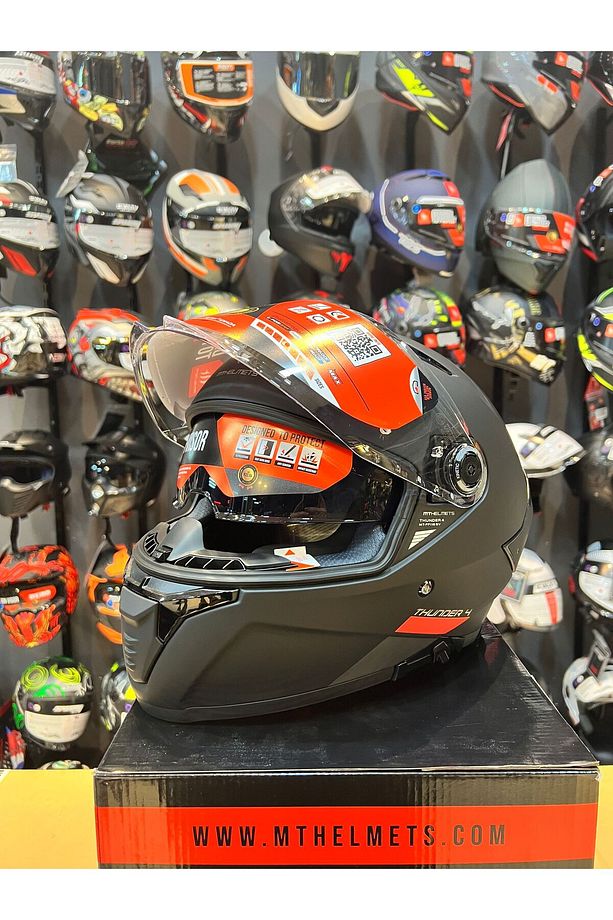 KASK MT FF118SV THUNDER 4 SV SOLID A1 MAT SIYAH - 4