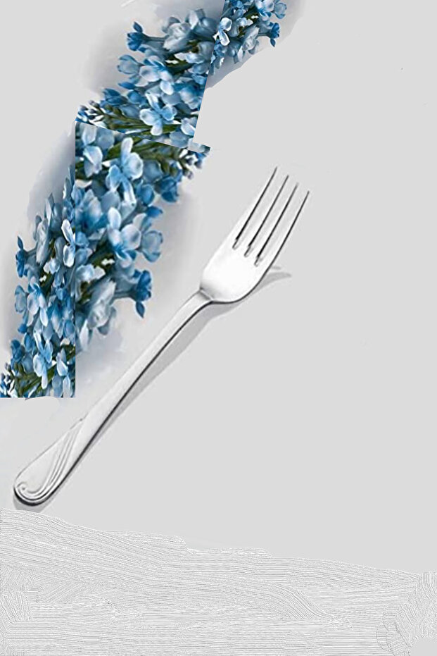 Çelik Bahar Model 12 Li Yemek Çatalı - 1