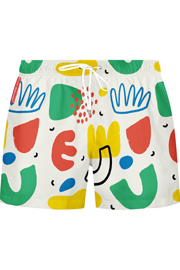 Patterned Children's Swim Shorts