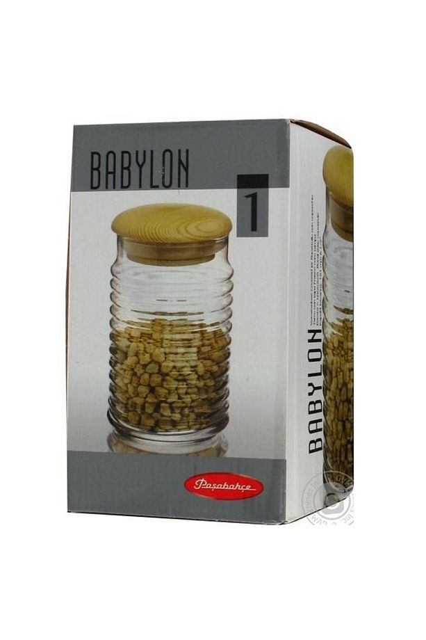 43173 Babylon Ahşap Kapaklı Kavanoz 1120 Cc - 3