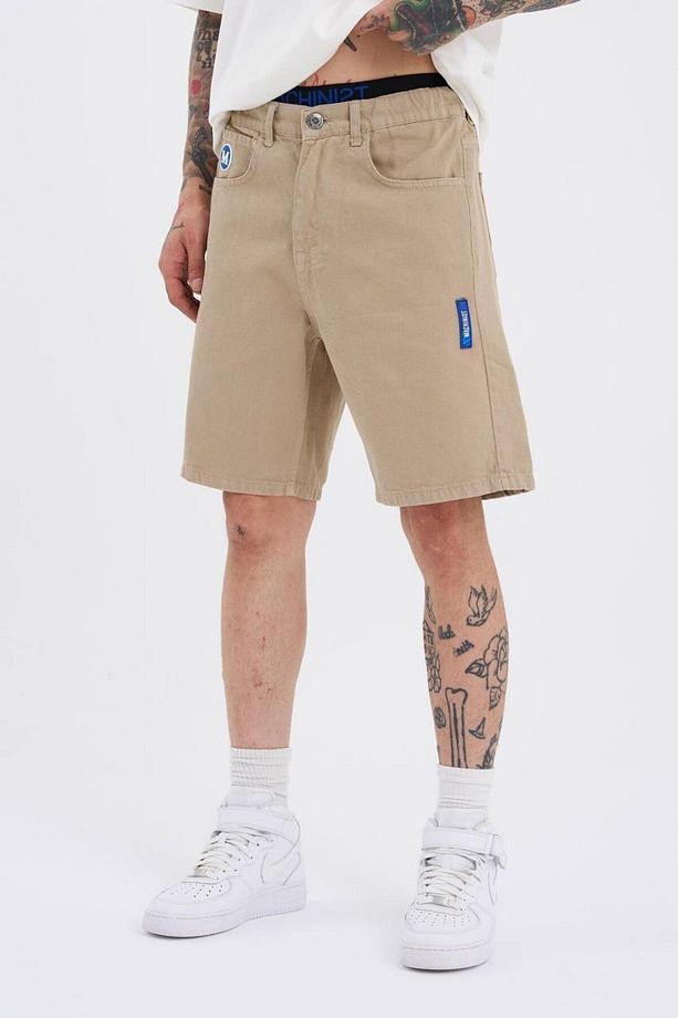 Oversize Denim Şort - 1