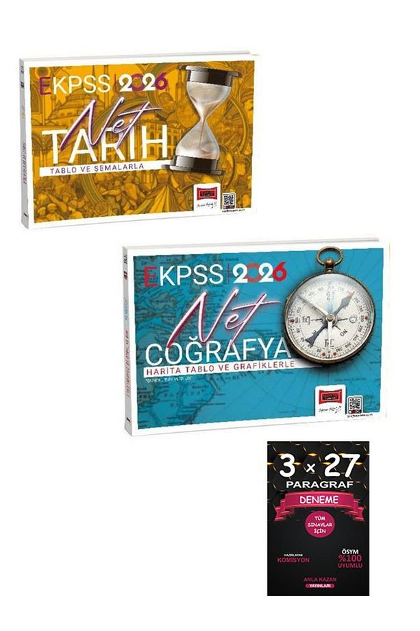 Yargı 2026 EKPSS Tablo ve Şemalarla Net Tarih+Coğrafya +Anlakazan Paragraf - 1