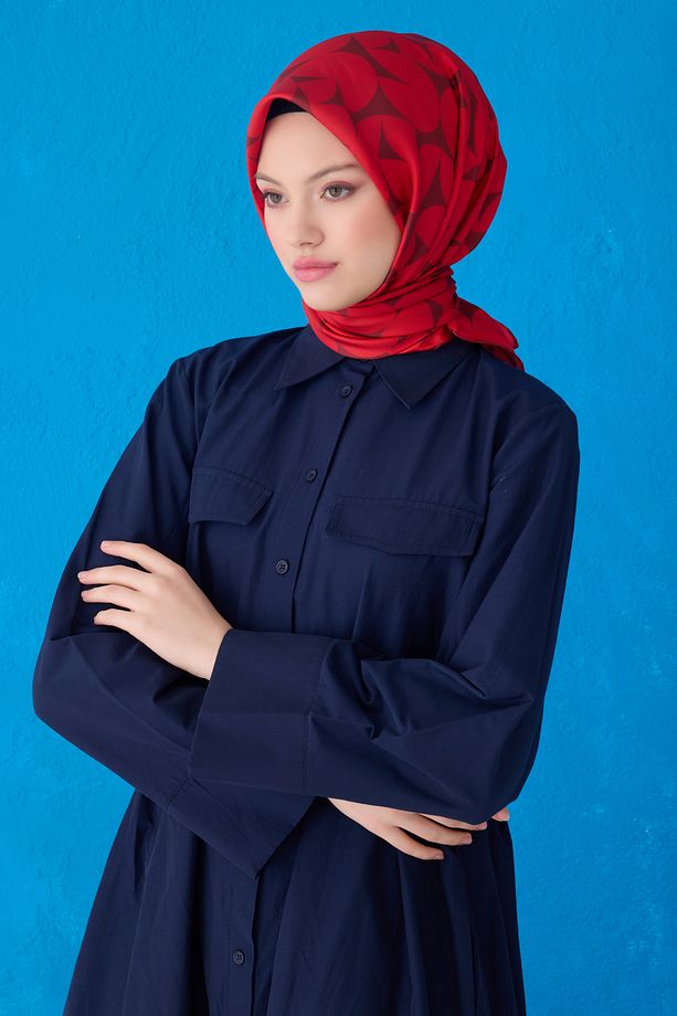 BELLİ SAF İPEK EŞARP 4117D (TWİLL)-34 - 2