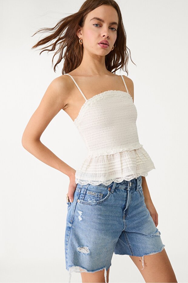 Fırfırlı askılı top - 1