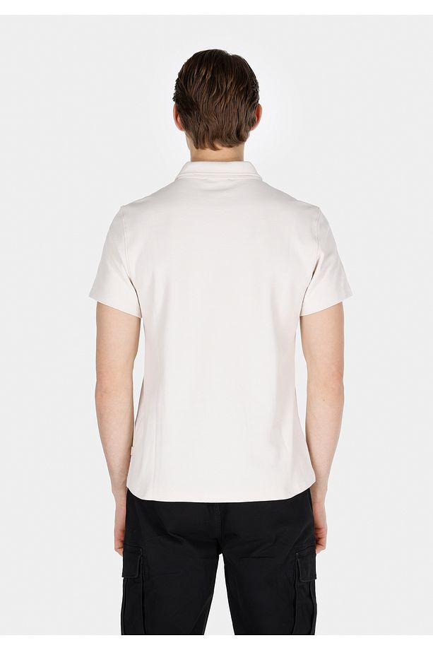 Regular Fit Polo Yaka Düz Erkek Taş Kısa Kol Tişört - 2