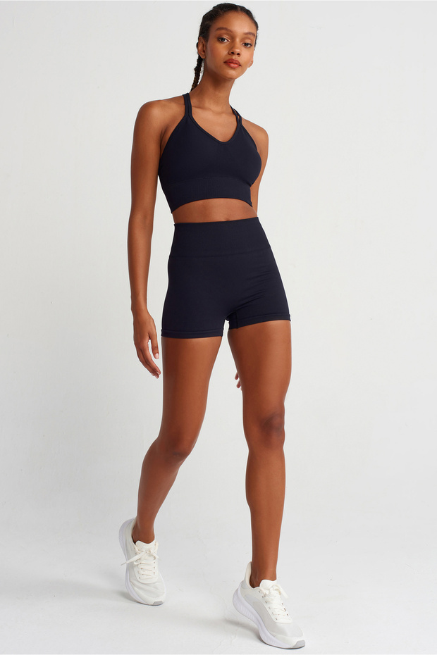 Toparlayıcı Şort Siyah - 6