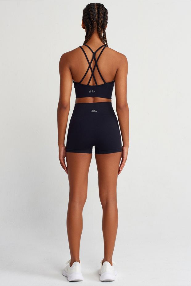 Toparlayıcı Şort Siyah - 4