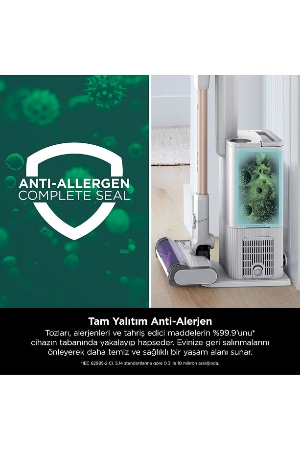 Detect Clean&Empty Auto-Empty Sistemli Şarjlı Dikey Süpürge 2L - 6