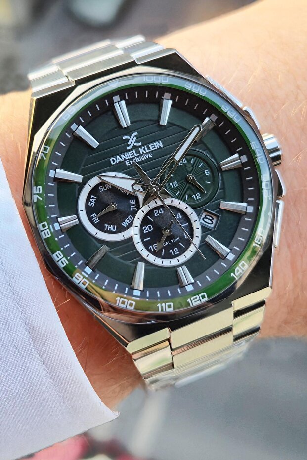 Daniel Klein Exclusive Dual Time Featured Sports Stylish Men's Wristwatch