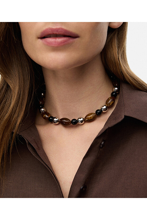 Karma boncuklu kolye - 2