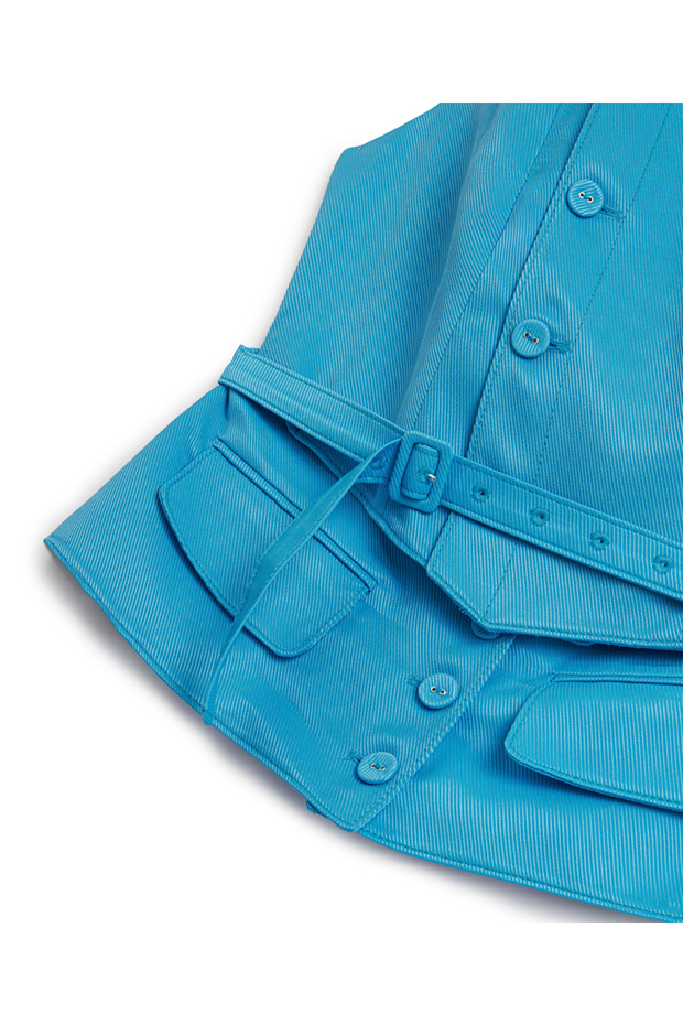 Çift kemer efektli yelek - 4