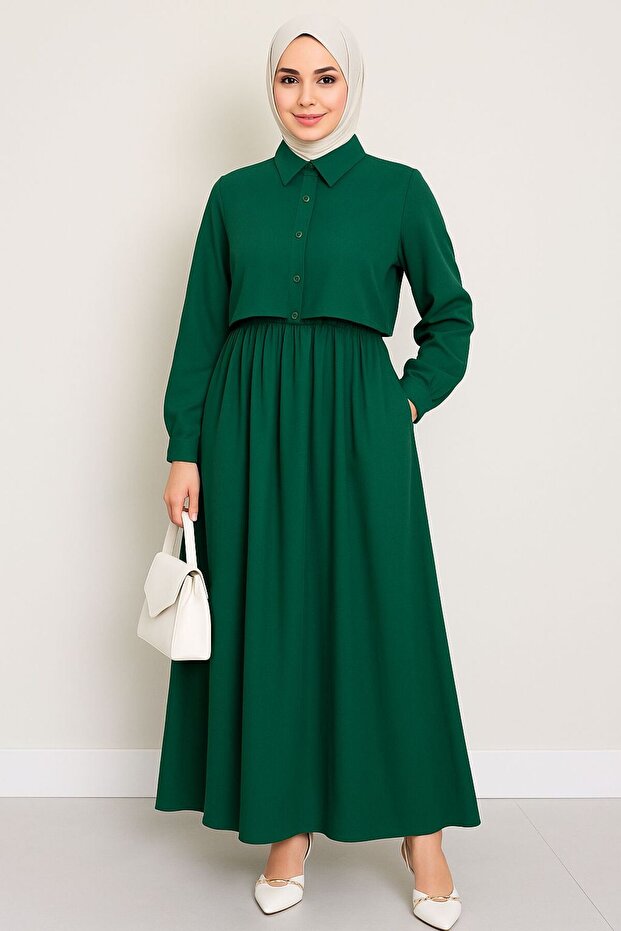 Hijab Vest Baglamalı Dress
