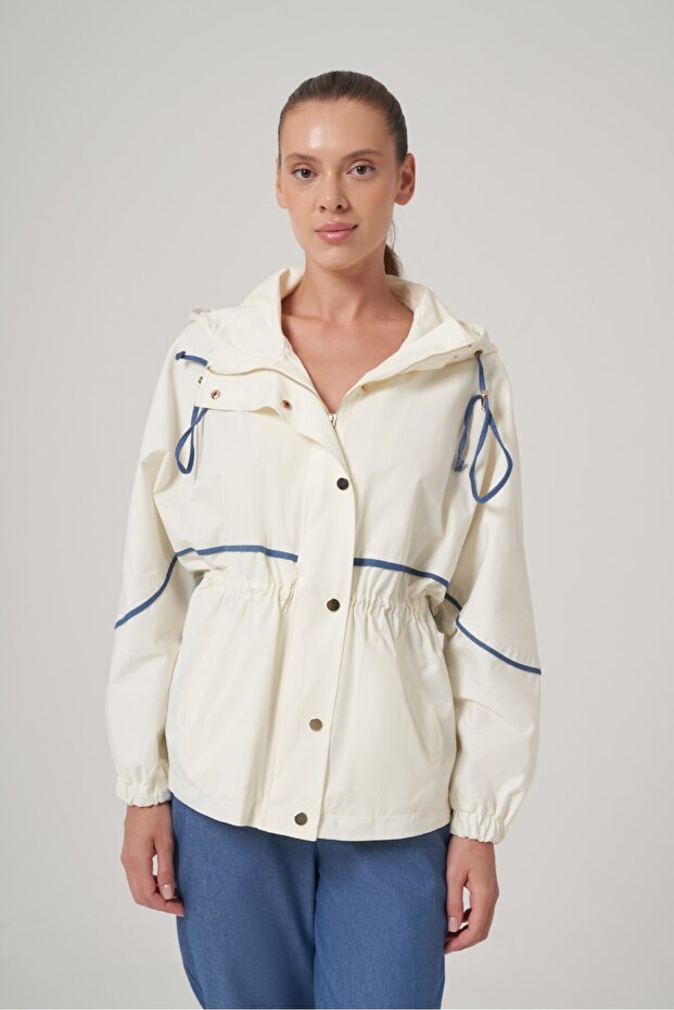 Kapüşonlu Mont - 1