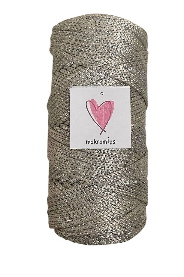 POLYESTER SİMLİ MAKROME İP 100 gr PARLAK PREMIUM 1. KALİTE SUPLA ÇANTA HOBİ  EL ÖRGÜ İPİ İP - 2